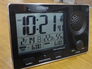 CITIZEN 大音量電波目覚まし Wアラーム