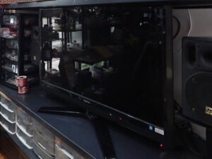 捨てる直前のテレビの様子